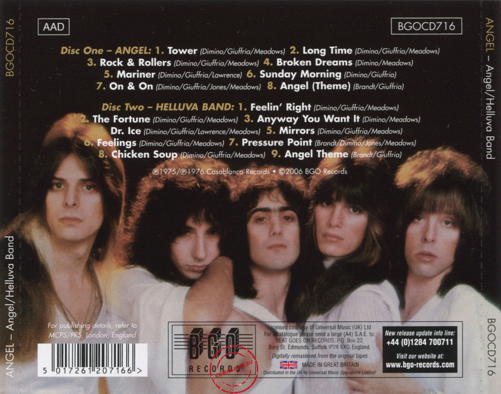 Audio CD: Angel (24) (1975) Angel / Helluva Band