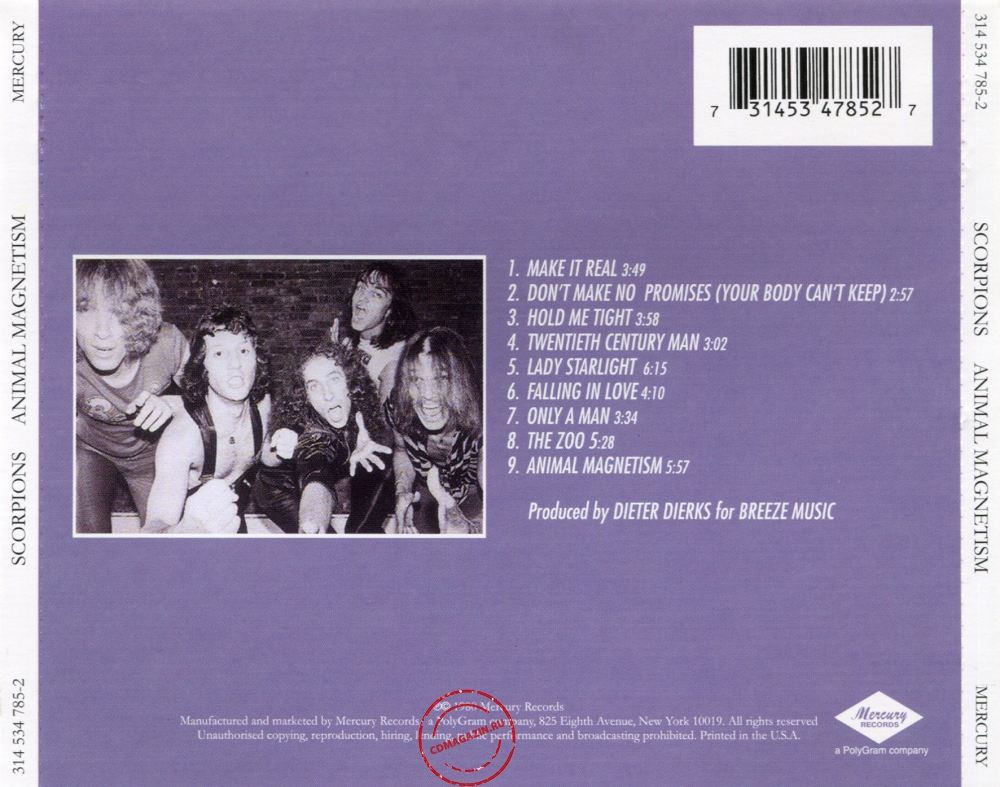 Audio CD: Scorpions (1980) Animal Magnetism