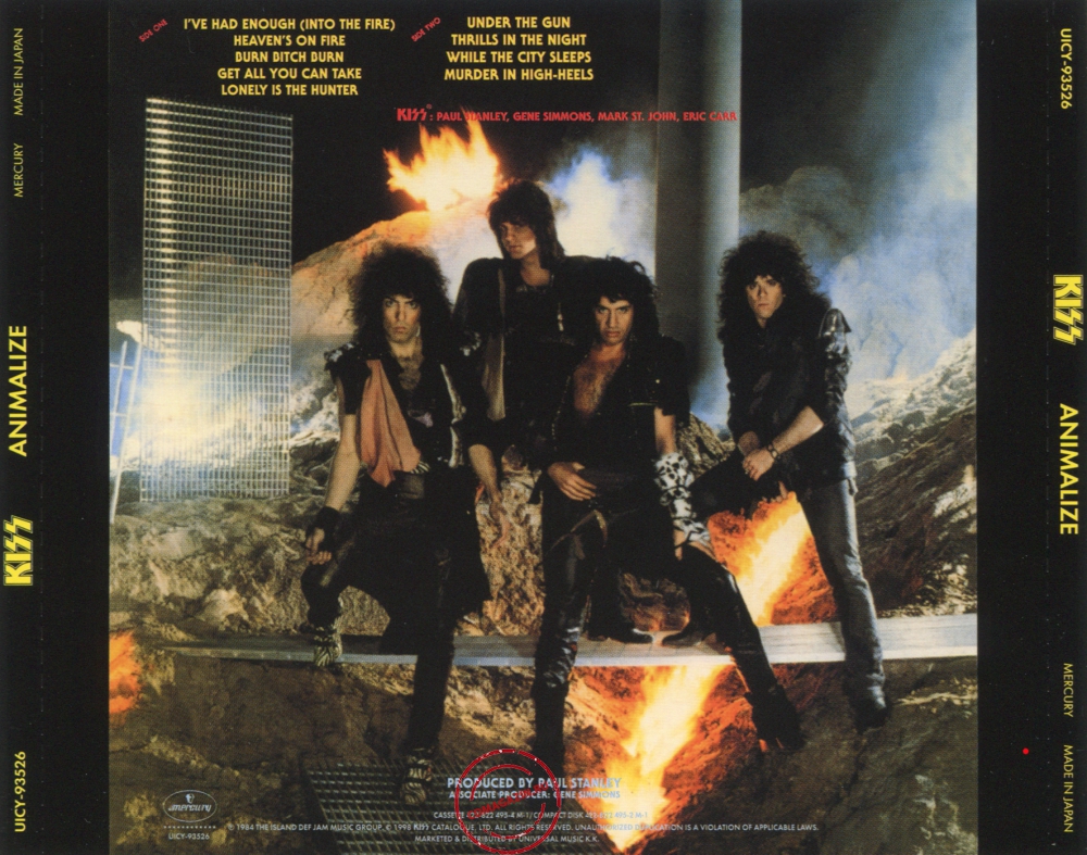 Audio CD: Kiss (1984) Animalize Audio CD: Kiss (1984) Animalize