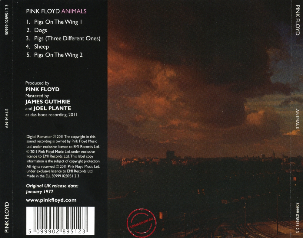 Audio CD: Pink Floyd (1977) Animals Audio CD: Pink Floyd (1977) Animals
