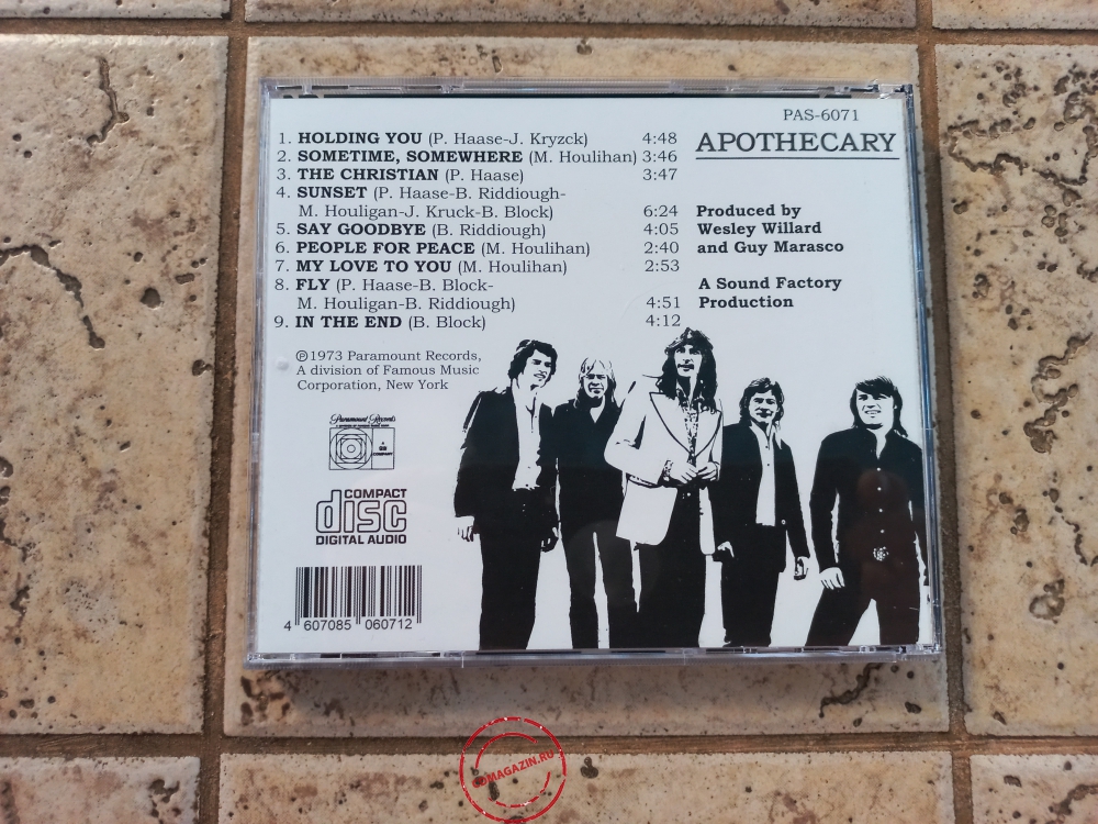 Audio CD: Apothecary (1973) Apothecary