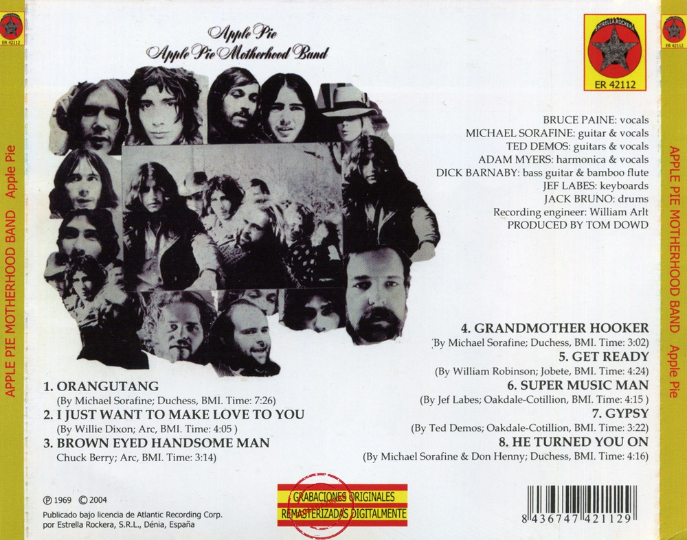 Audio CD: Apple Pie Motherhood Band (1969) Apple Pie Audio CD: Apple Pie Motherhood Band (1969) Apple Pie