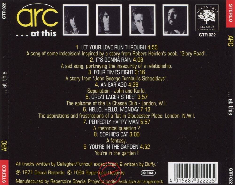 Audio CD: ARC (6) (1971) ...At This