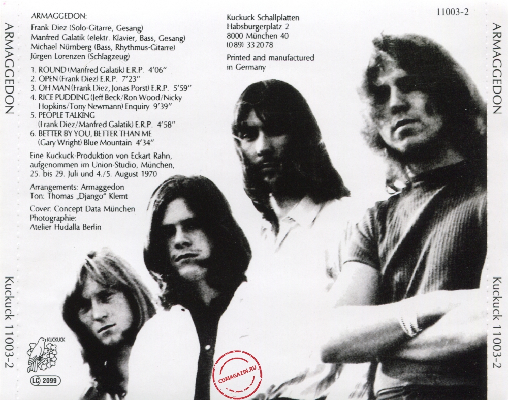 Audio CD: Armaggedon (1970) Armaggedon Audio CD: Armaggedon (1970) Armaggedon