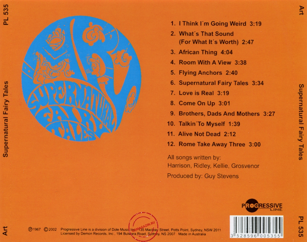 Audio CD: Art (2) (1967) Supernatural Fairy Tales Audio CD: Art (2) (1967) Supernatural Fairy Tales