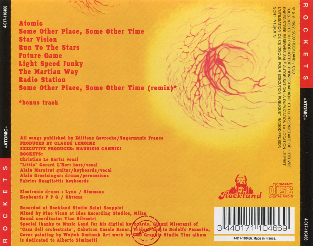 Audio CD: Rockets (1982) Atomic Audio CD: Rockets (1982) Atomic
