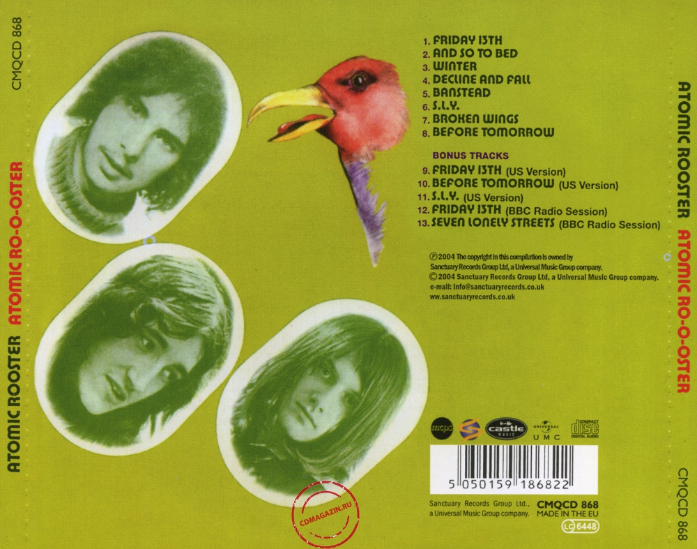Audio CD: Atomic Rooster (1970) Atomic Roooster Audio CD: Atomic Rooster (1970) Atomic Roooster