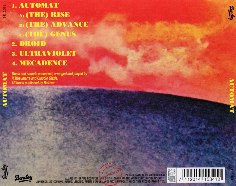 Audio CD: Automat (1978) Automat Audio CD: Automat (1978) Automat