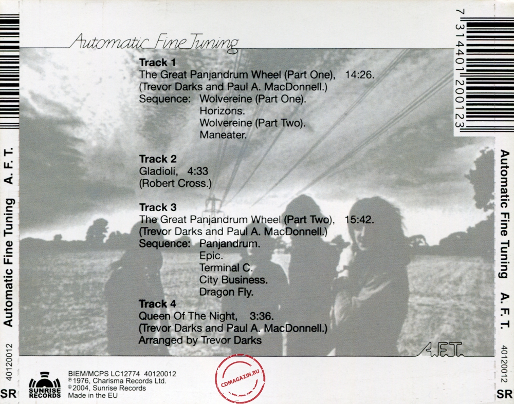 Audio CD: A. F. T. (1976) Automatic Fine Tuning Audio CD: A. F. T. (1976) Automatic Fine Tuning