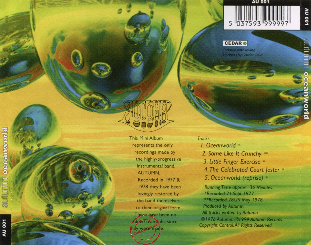 Audio CD: Autumn (21) (1977) Oceanworld Audio CD: Autumn (21) (1977) Oceanworld