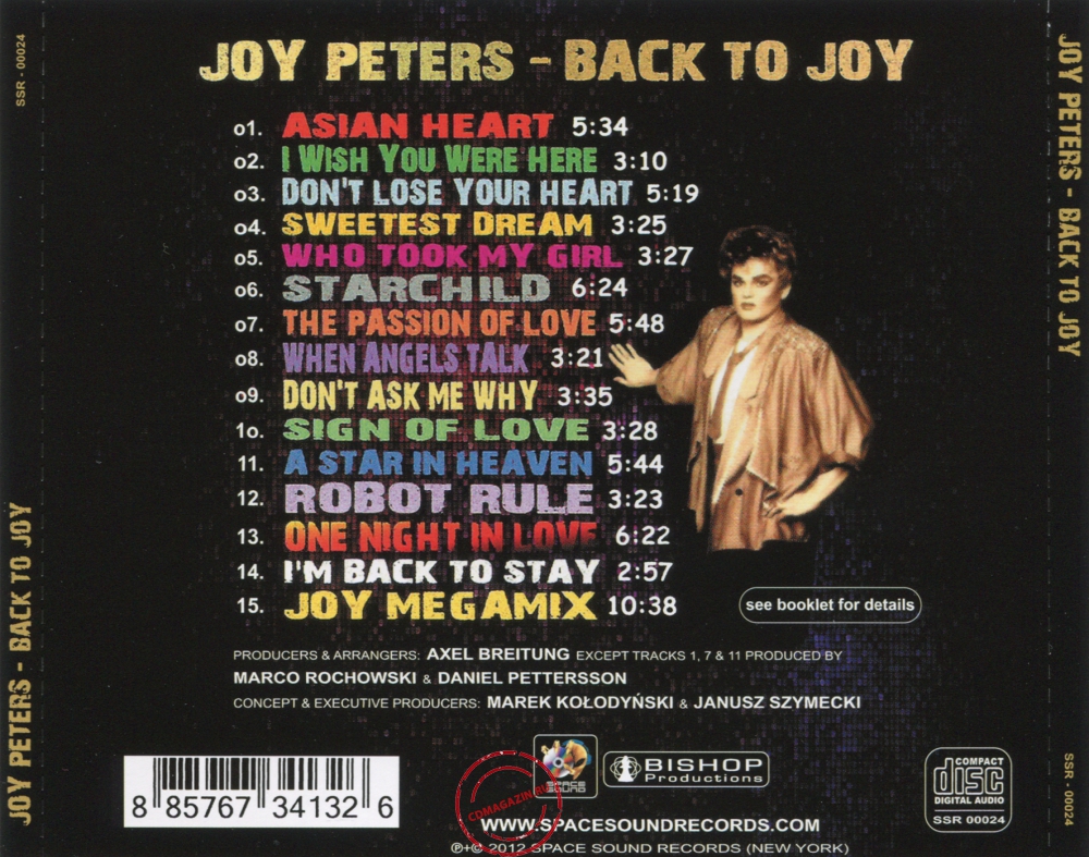 Audio CD: Joy Peters (2012) Back To Joy