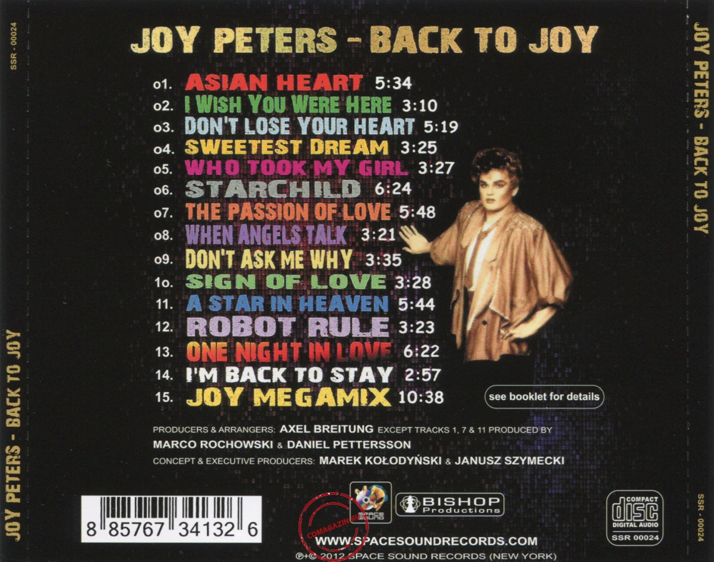 Audio CD: Joy Peters (2012) Back To Joy Audio CD: Joy Peters (2012) Back To Joy