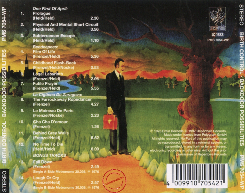 Audio CD: Birth Control (1976) Backdoor Possibilities