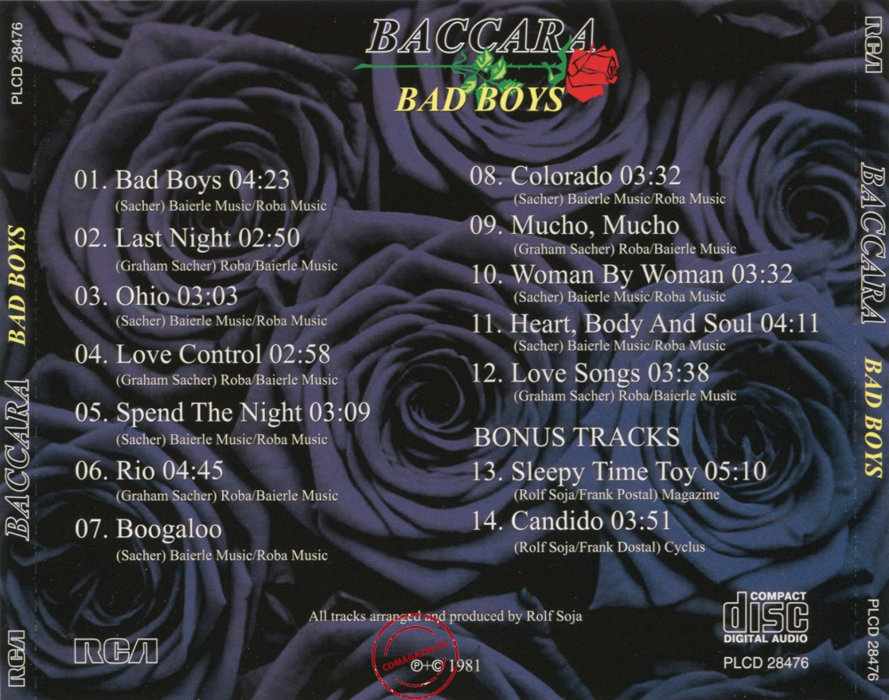 Audio CD: Baccara (1982) Bad Boys