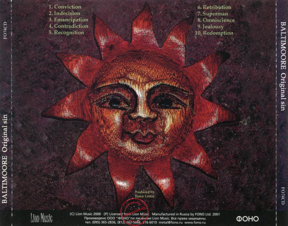 Audio CD: Baltimoore (2000) Original Sin