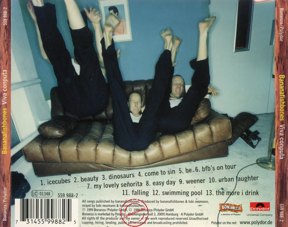 Audio CD: Bananafishbones (1999) Viva Conputa Audio CD: Bananafishbones (1999) Viva Conputa