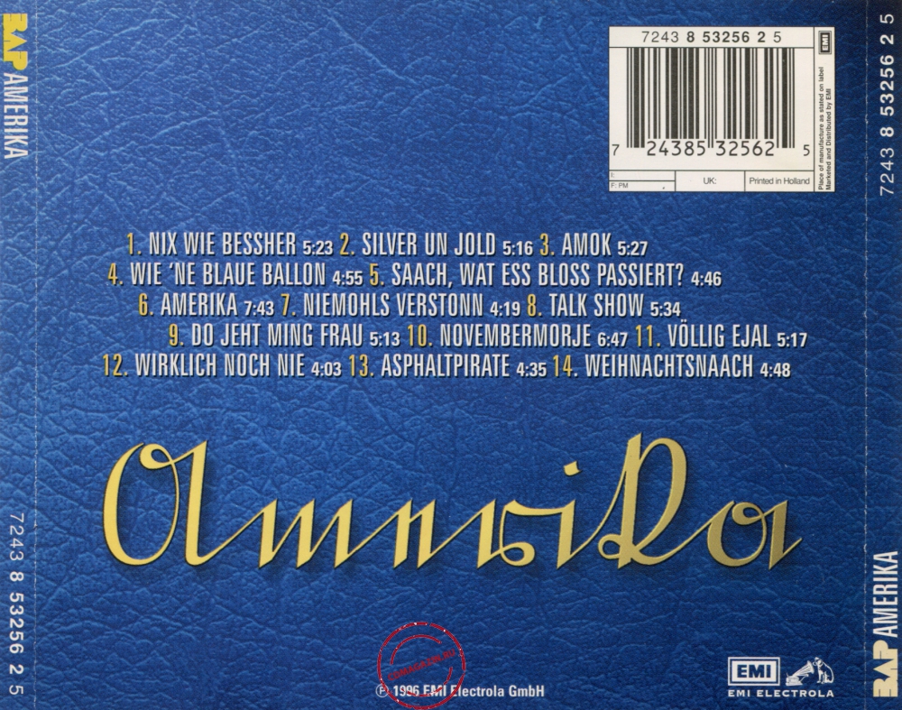 Audio CD: BAP (1996) Amerika Audio CD: BAP (1996) Amerika