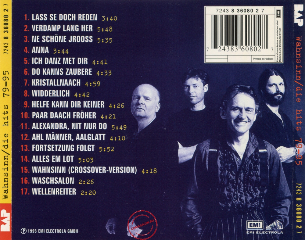 Audio CD: BAP (1995) Wahnsinn - Die Hits Von 79-95 Audio CD: BAP (1995) Wahnsinn - Die Hits Von 79-95