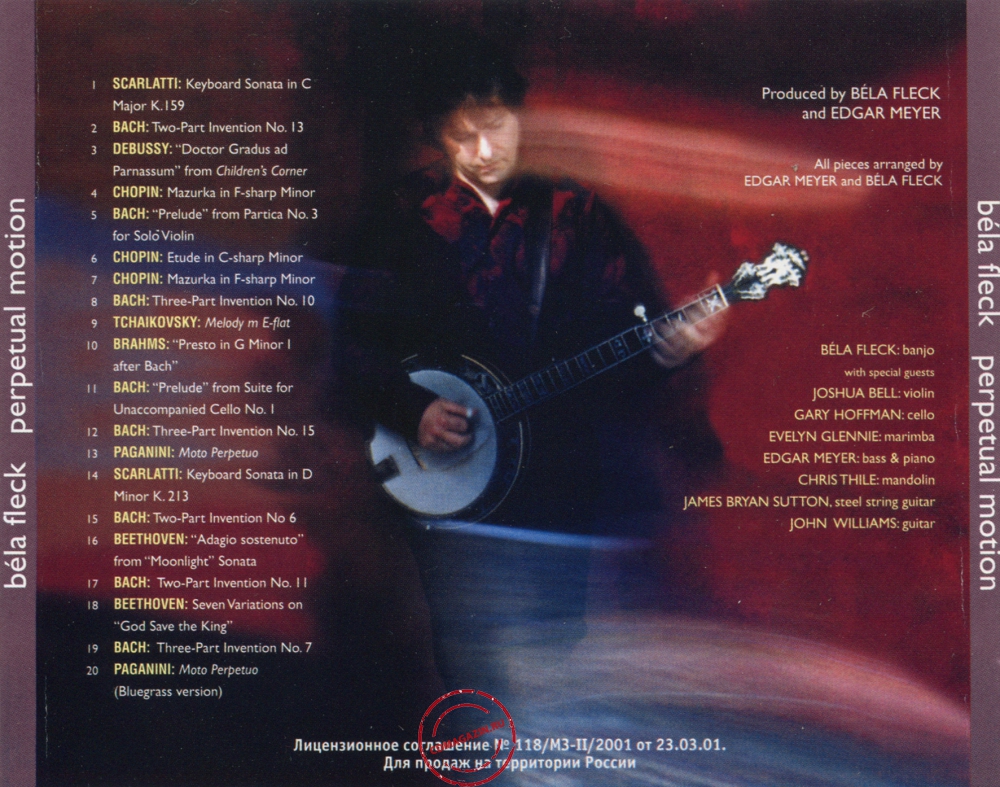 Audio CD: Bela Fleck (2001) Perpetual Motion