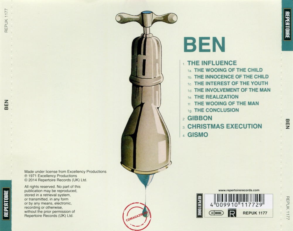 Audio CD: Ben (29) (1971) Ben Audio CD: Ben (29) (1971) Ben
