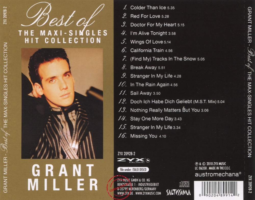 Audio CD: Grant Miller (2010) Best Of-The Maxi-Singles Hit Collection Audio CD: Grant Miller (2010) Best Of-The Maxi-Singles Hit Collection