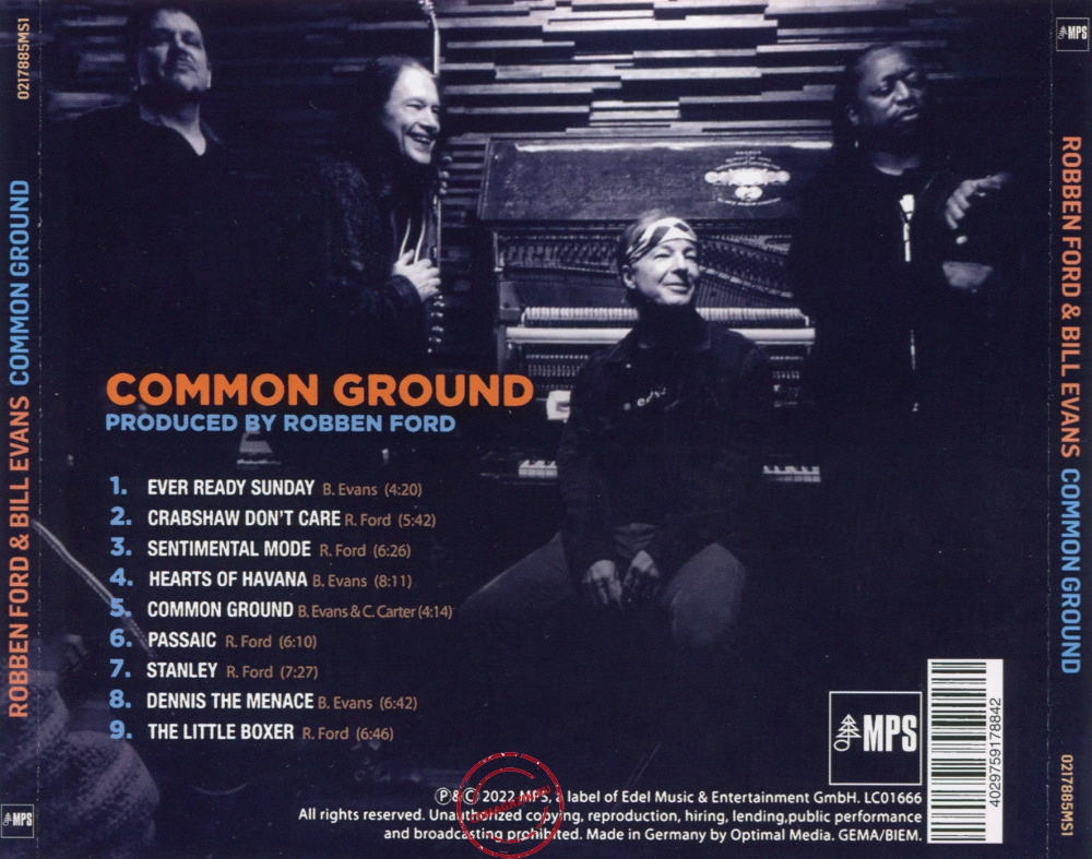 Audio CD: Bill Evans (3) (2020) Common Ground