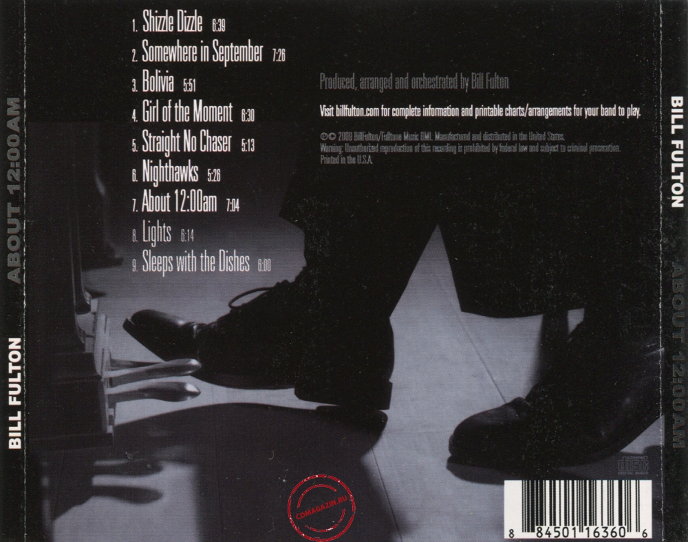 Audio CD: Bill Fulton (2009) About 12:00am Audio CD: Bill Fulton (2009) About 12:00am