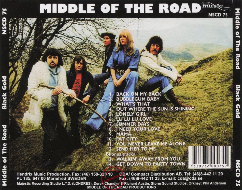 Audio CD: Middle Of The Road (1976) Black Gold Resurfaced