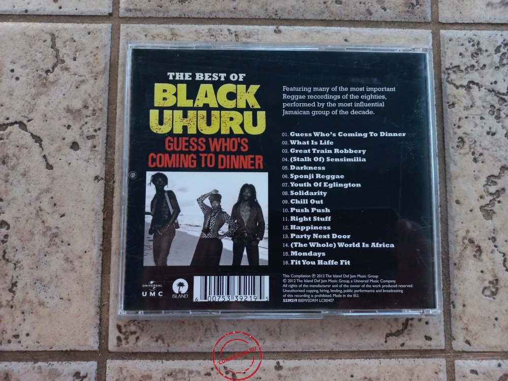 Audio CD: Black Uhuru (2012) Guess Who's Coming To Dinner (The Best Of) Audio CD: Black Uhuru (2012) Guess Who's Coming To Dinner (The Best Of)