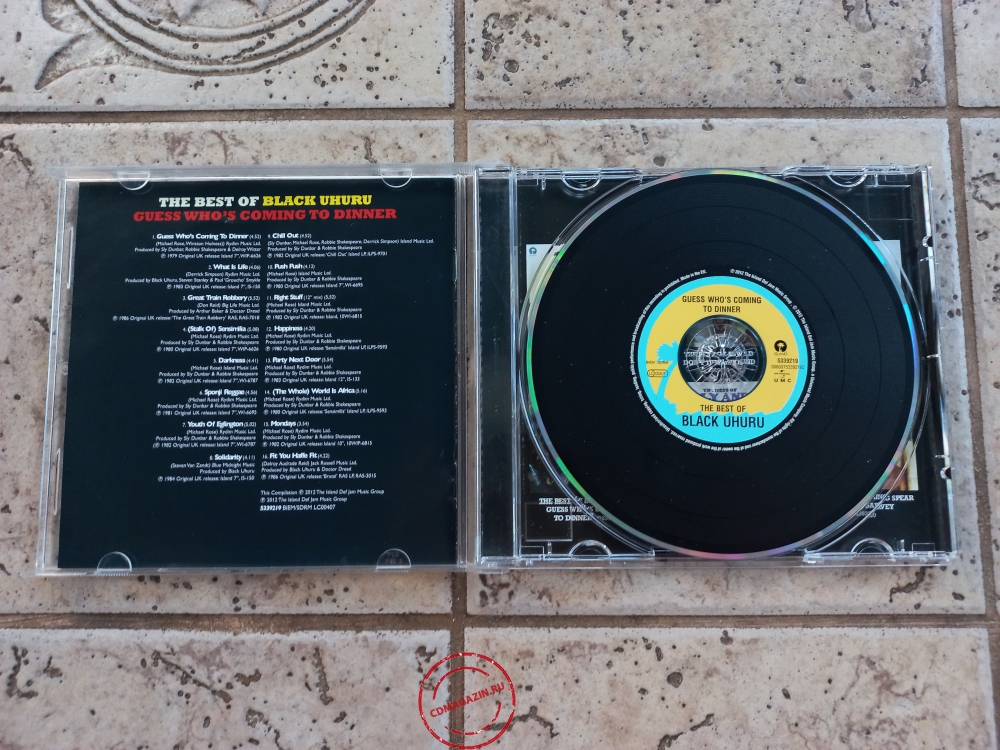 Audio CD: Black Uhuru (2012) Guess Who's Coming To Dinner (The Best Of) Audio CD: Black Uhuru (2012) Guess Who's Coming To Dinner (The Best Of)