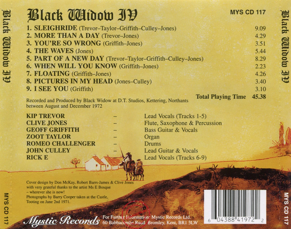 Audio CD: Black Widow (5) (1997) IV Audio CD: Black Widow (5) (1997) IV