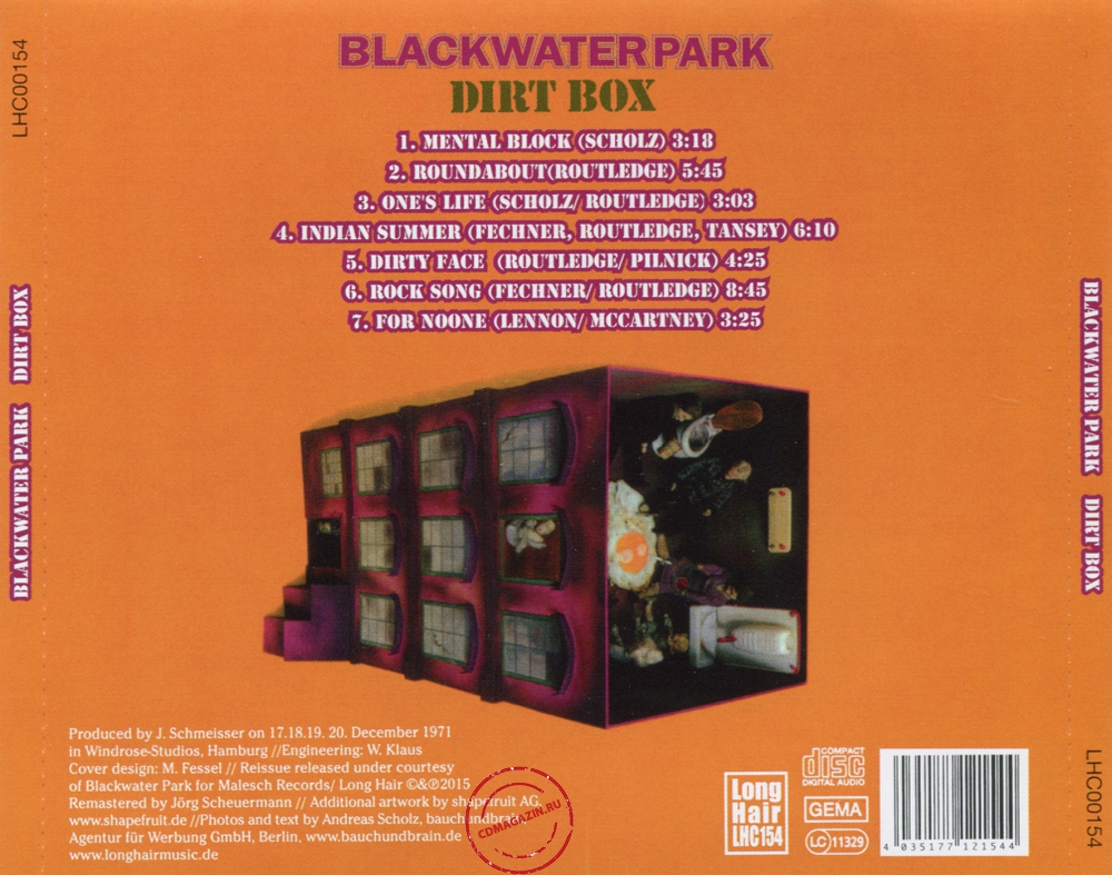 Audio CD: Blackwater Park (1972) Dirt Box Audio CD: Blackwater Park (1972) Dirt Box
