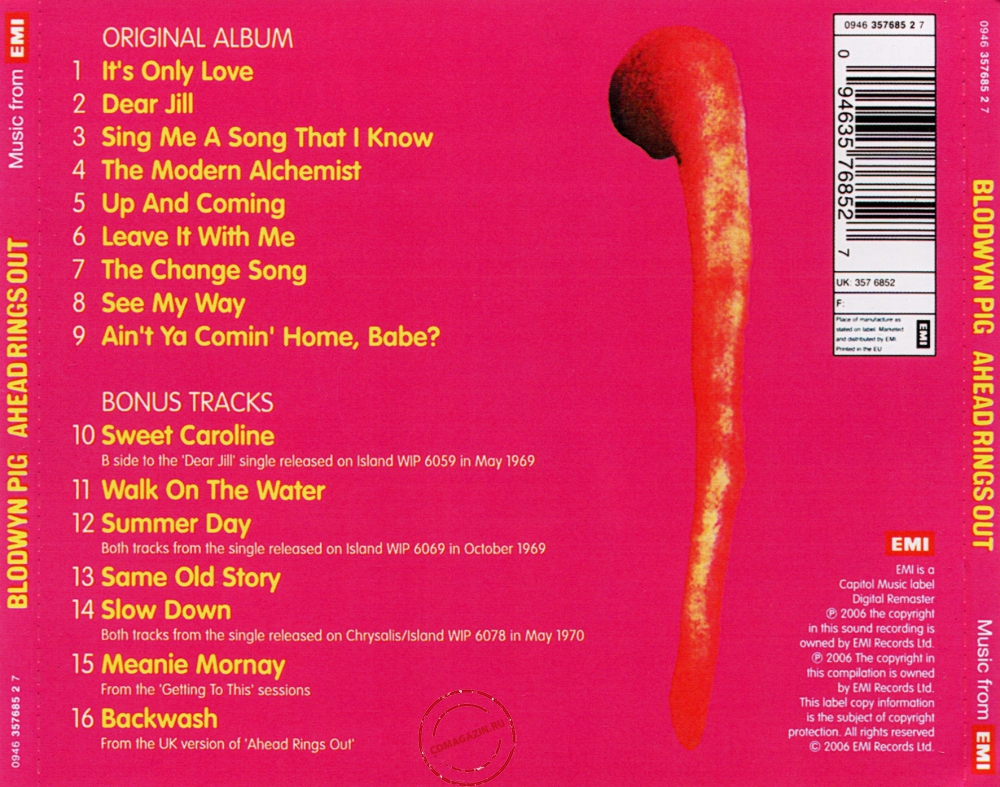Audio CD: Blodwyn Pig (1969) Ahead Rings Out Audio CD: Blodwyn Pig (1969) Ahead Rings Out
