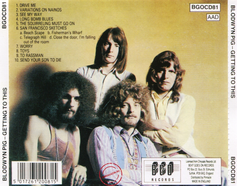 Audio CD: Blodwyn Pig (1970) Getting To This Audio CD: Blodwyn Pig (1970) Getting To This