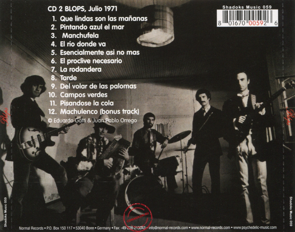 Audio CD: Blops (1971) Blops (Julio 1971) Audio CD: Blops (1971) Blops (Julio 1971)