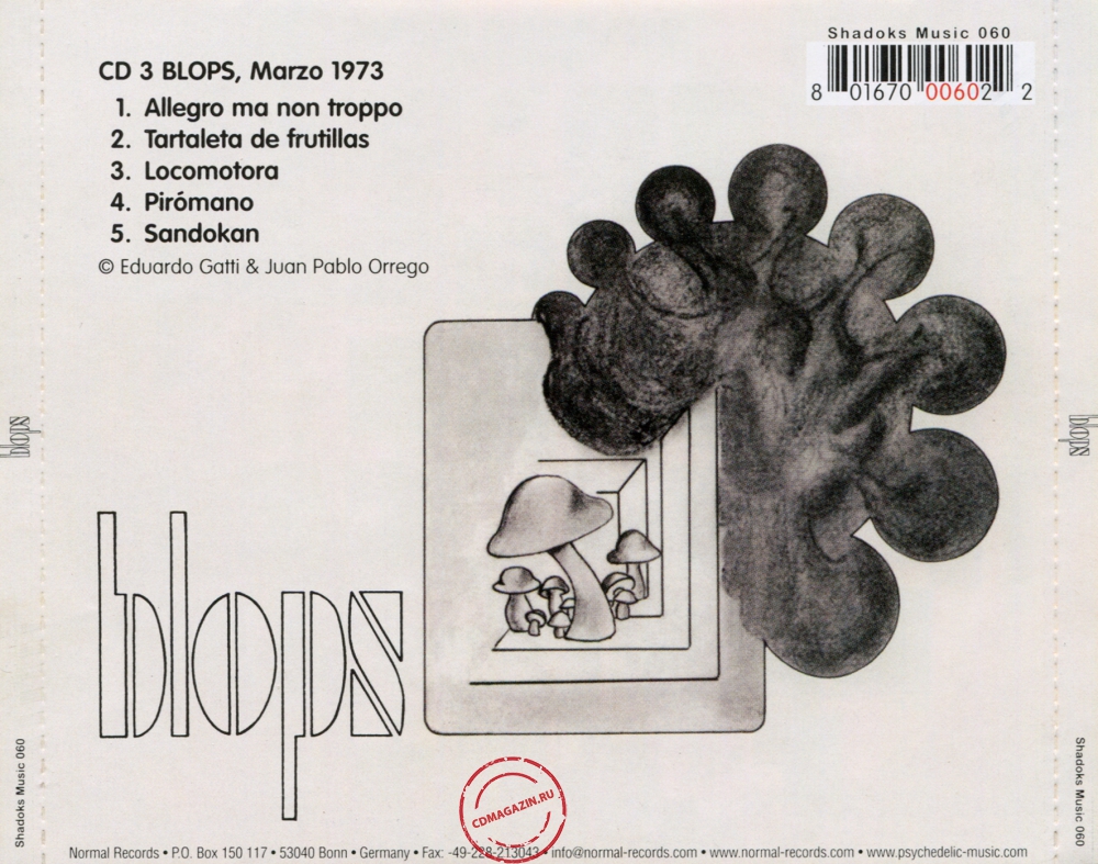 Audio CD: Blops (1973) Blops (Marzo 1973)