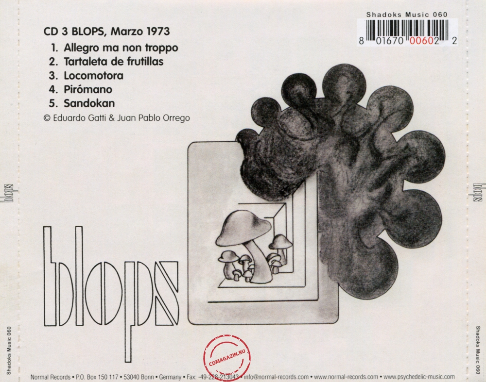 Audio CD: Blops (1973) Blops (Marzo 1973) Audio CD: Blops (1973) Blops (Marzo 1973)