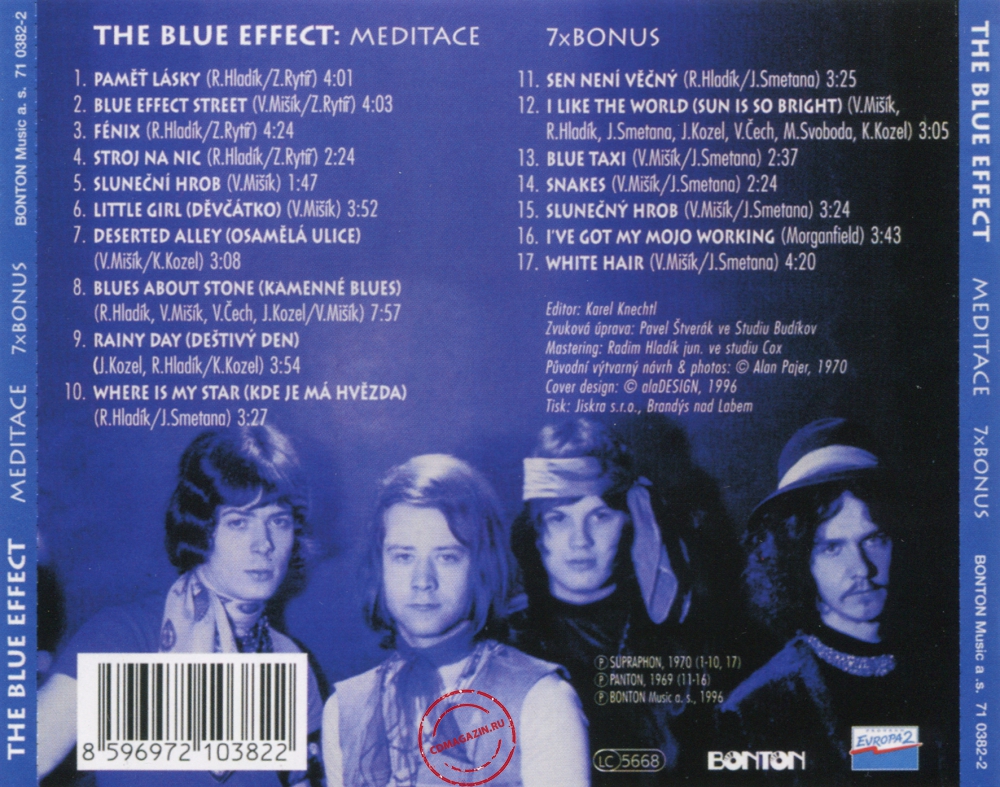 Audio CD: Modry Efekt (Blue Effect) (1970) Meditace