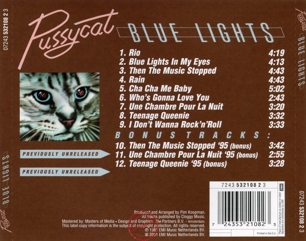 Audio CD: Pussycat (2) (1981) Blue Lights Audio CD: Pussycat (2) (1981) Blue Lights