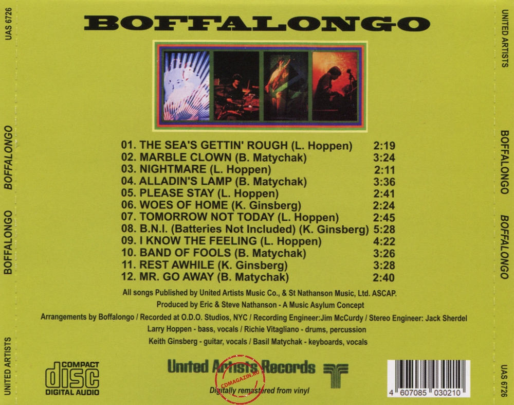 Audio CD: Boffalongo (1968) Boffalongo Audio CD: Boffalongo (1968) Boffalongo