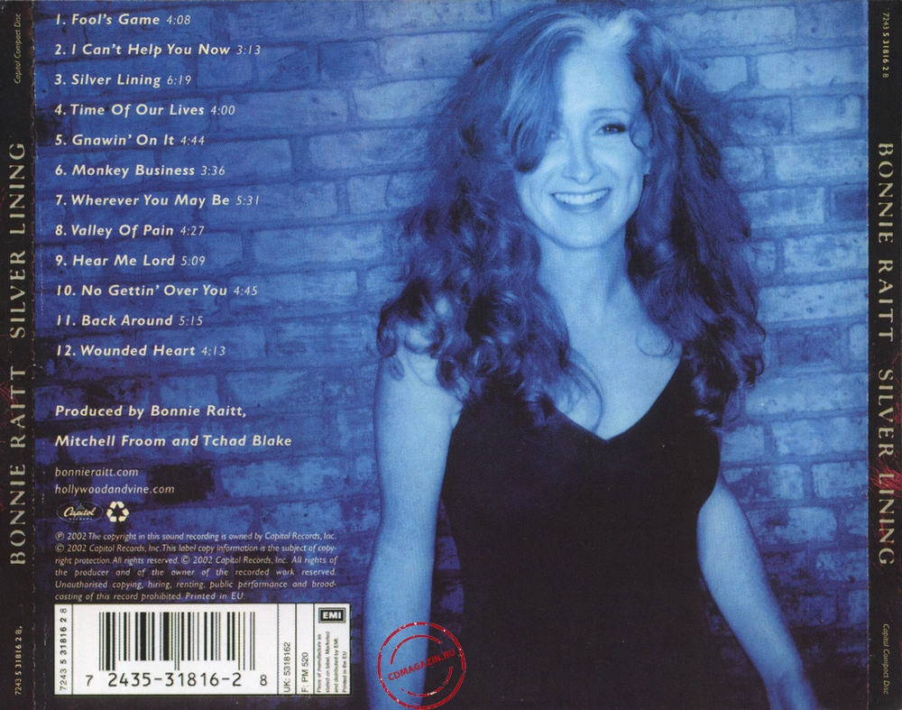 Audio CD: Bonnie Raitt (2002) Silver Lining Audio CD: Bonnie Raitt (2002) Silver Lining