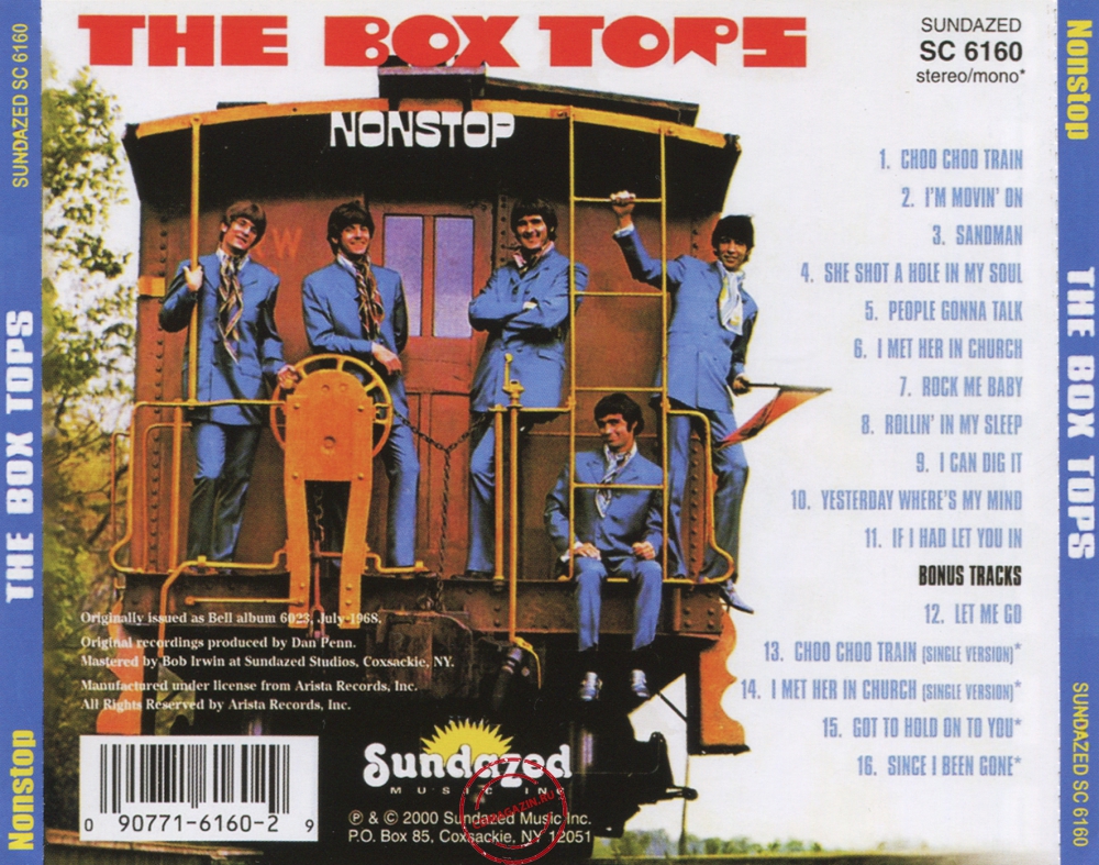 Audio CD: Box Tops (1968) Non Stop Audio CD: Box Tops (1968) Non Stop