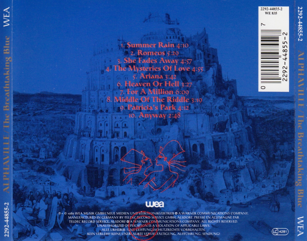 Audio CD: Alphaville (1989) The Breathtaking Blue
