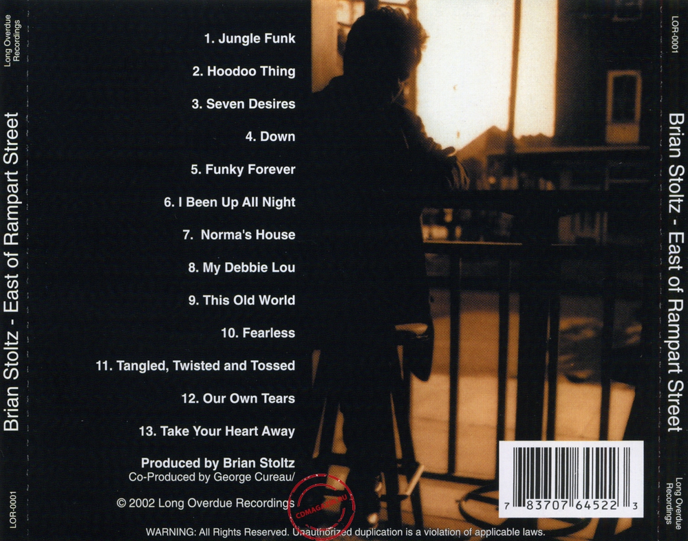 Audio CD: Brian Stoltz (2002) East Of Rampart Street Audio CD: Brian Stoltz (2002) East Of Rampart Street