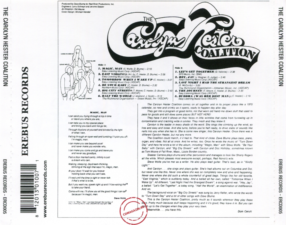 Audio CD: Carolyn Hester Coalition (1968) The Carolyn Hester Coalition