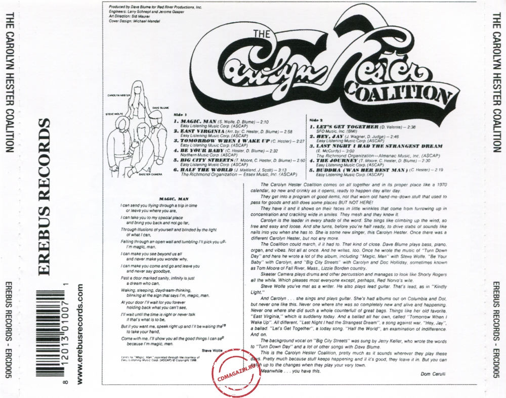 Audio CD: Carolyn Hester Coalition (1968) The Carolyn Hester Coalition Audio CD: Carolyn Hester Coalition (1968) The Carolyn Hester Coalition