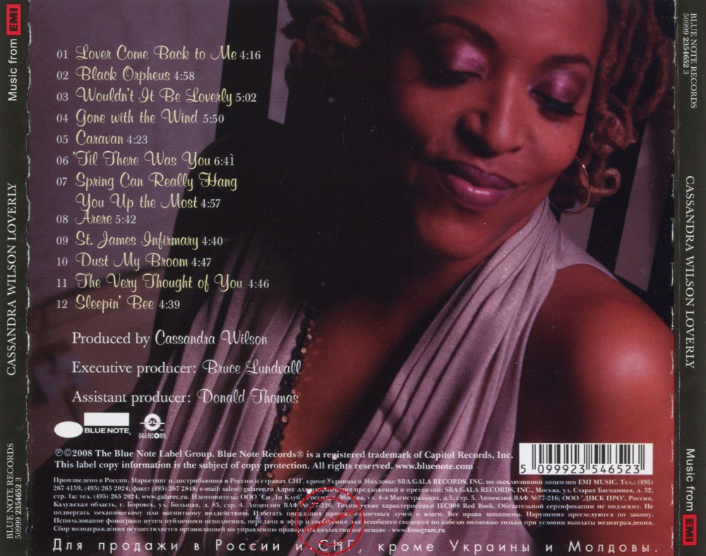 Audio CD: Cassandra Wilson (2008) Loverly