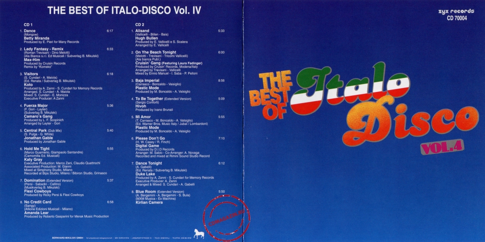 Audio CD: VA The Best Of Italo Disco (1985) Vol. 4