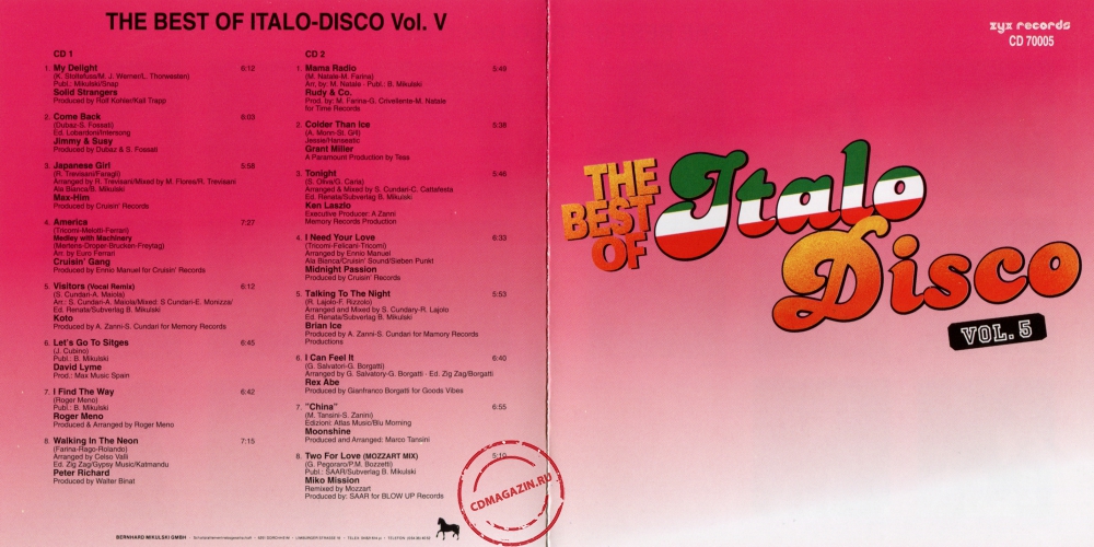 Audio CD: VA The Best Of Italo Disco (1986) Vol. 5 Audio CD: VA The Best Of Italo Disco (1986) Vol. 5