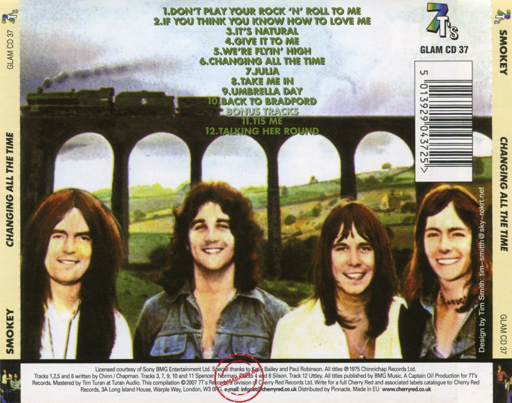 Audio CD: Smokie (1975) Changing All The Times Audio CD: Smokie (1975) Changing All The Times